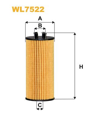 WIX FILTERS Öljynsuodatin WL7522